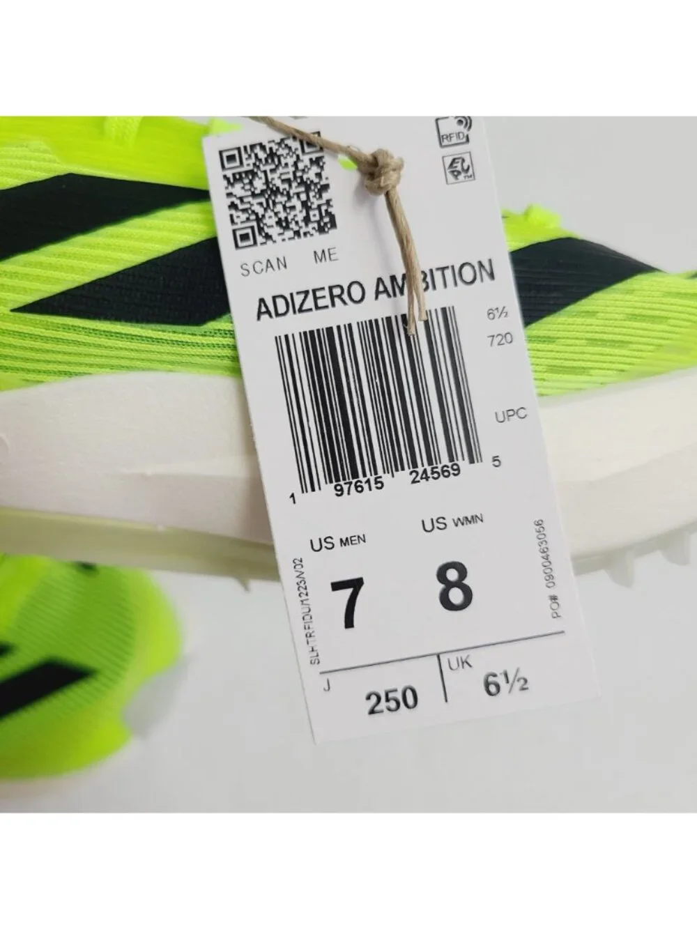 NEW Adidas Adizero Ambition Track & Field Shoes SPIKES IH5798 Size 7 Lucid Lemon